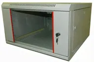 Шкаф настенный 9U серия WM (600х650х500), передняя дверь стекло, разборный, серый